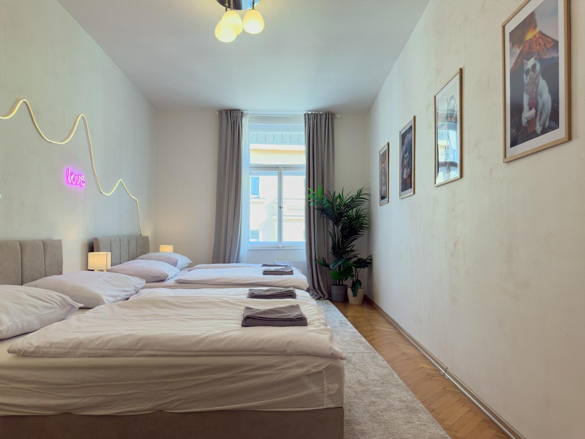 Appartamento 100m2 Wenceslas Comfort, 3bdr With Netflix