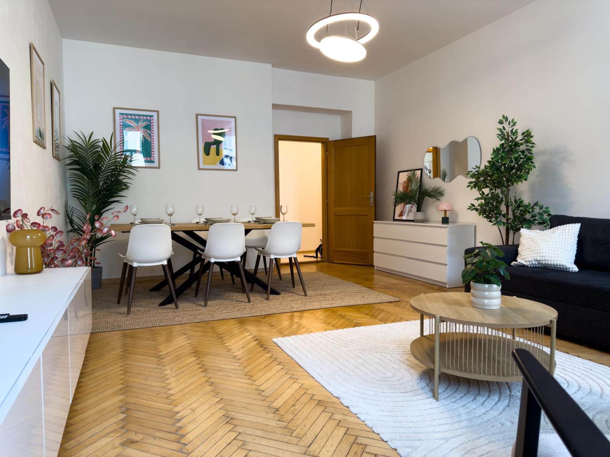 Appartamento 100m2 Wenceslas Comfort, 3bdr With Netflix